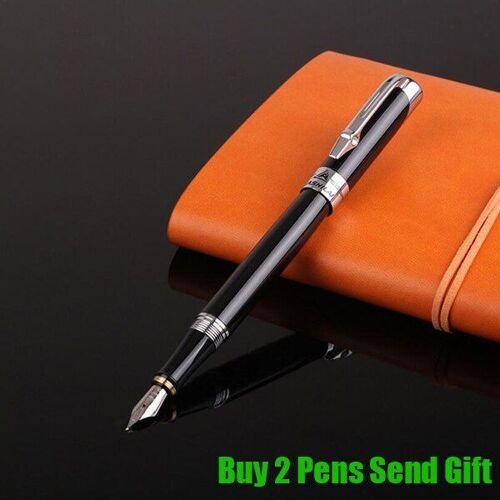 Stylo À Encre En Métal Pour Hommes, 2 Stylos, Pour Bureau, Bureau, Luxe, Business, Offre Spéciale