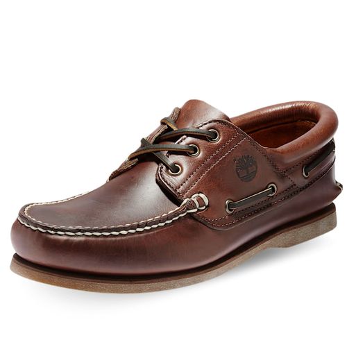 Chaussures Bateau Classic Boat 3 Eye Padded Collar - Tb176015214 Marron - 42