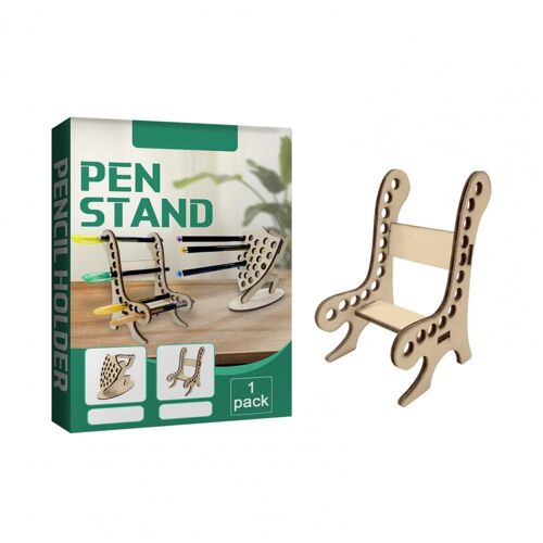 Grand organiseur de stylos en bois, étui de papeterie Anti-déformation, tasse à crayons créative et robuste pour le bureau