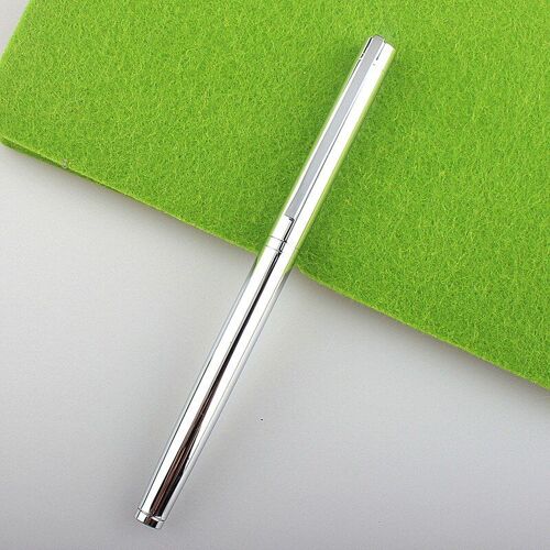Stylo-Plume En Acier Inoxydable 126, Clip Argenté, Plume Extra Fine, Signature De Bureau, Écriture Scolaire