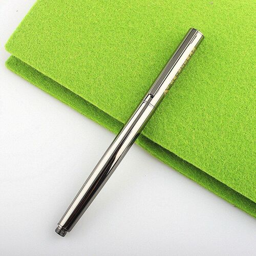 Stylo À Plume En Métal De Luxe, 0.38mm, Pour École, Bureau, Business, Écriture, Avec Nouvelle Plume Détachable