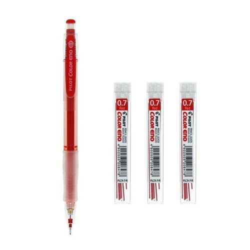 Crayon Mécanique Et Jeu De Recharges, 0.7mm, 1 Crayon Plus 3 Tubes De Crayons
