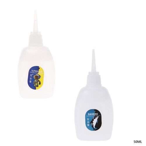 Colle Super Forte Instantanée 502 Cyanoacrylate Adhésive Bois Caoutchouc Cuir Artisanat P9jd