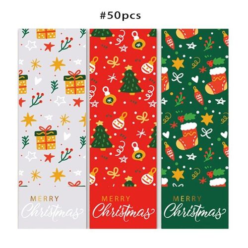 Étiquettes adhésives de scellage décoratives pour cadeaux de noël, étiquette adhésive pour événements d'affaires de thanksgiving, 50 feuilles