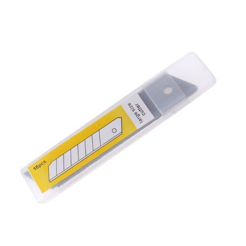 Lames De Remplacement À Clipser 9/18mm, 10 Pièces, Fournitures De Bureau, Couteau Artistique, Coupe-Boîte, Lames De Couteau Utilitaire