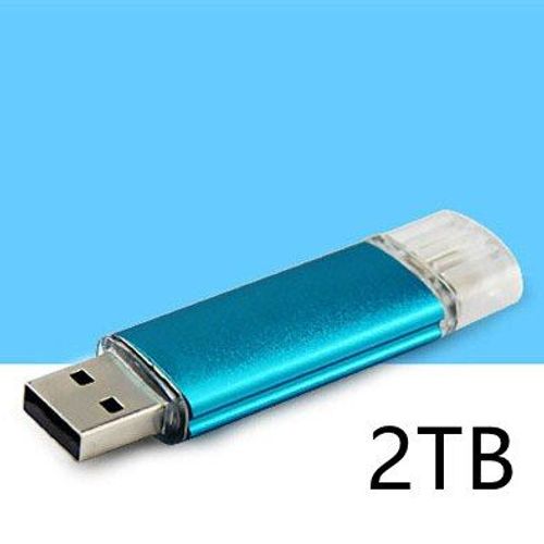 Clé Usb 2022 à Double tête, 2 to, disque U, Double Application, bâton mémoire