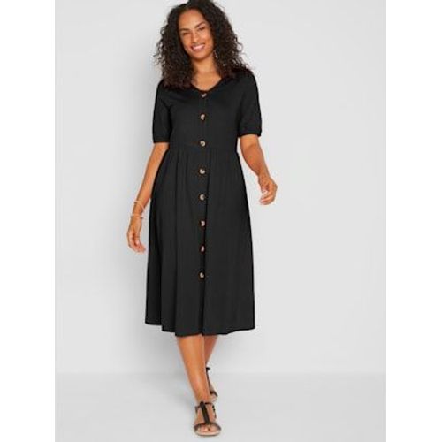 Robe En Coton Pur Coton - - Noir