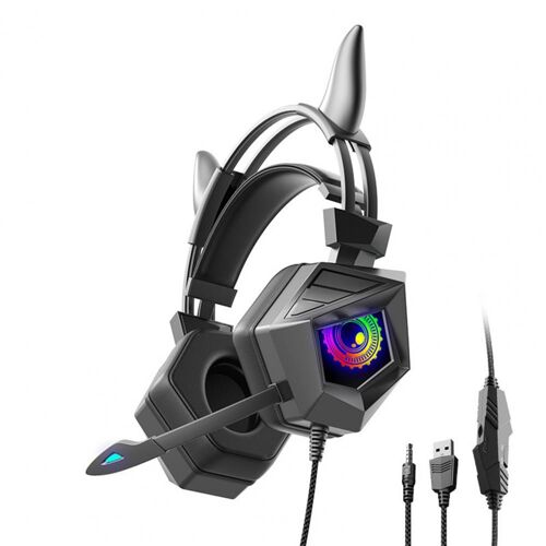 Casque d'écoute HiFi universel, 3.5mm/USB, oreille de vache, casque d'écoute pour jeux électroniques