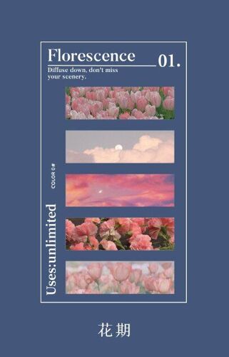 Notes Autocollantes Ins Série Fragments Cosmiques, 100 Pièces, Paysage Créatif, Notes Autocollantes, Pour Compte À Main, Matériel De Base, L