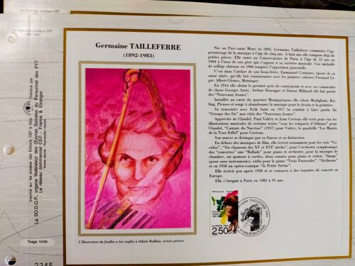 Planche Illustrée – Germaine Tailleferre