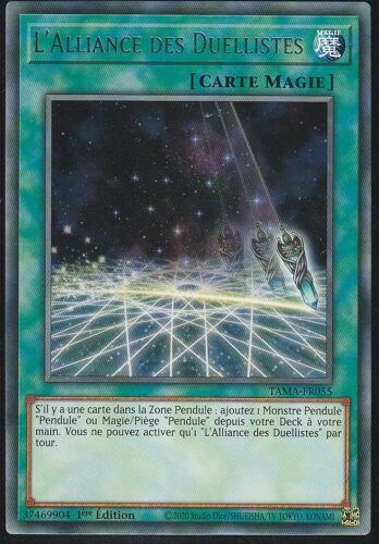 Carte Yu-Gi-Oh - L'alliance Des Duellistes - Tama-Fr055 - Rare -