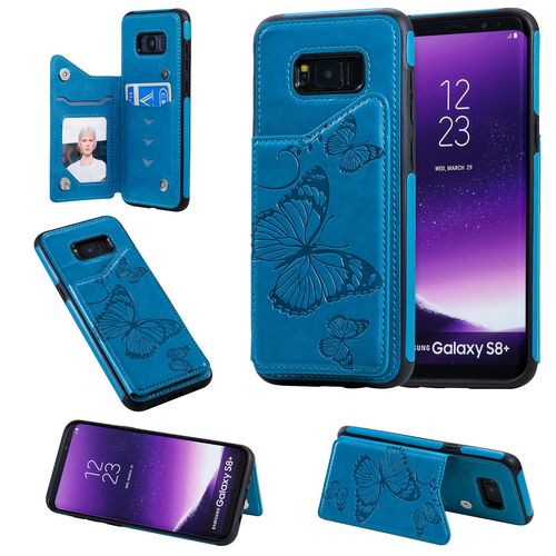 Coque Samsung Galaxy S8 Plus,Etui Pour Samsung Galaxy S8 Plus,Coque En Cuir Pour Samsung Galaxy S8 Plus,Convient A Etui La Samsung Galaxy S8 Plus,Bleu