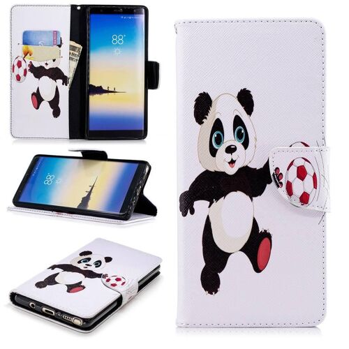 Samsung Galaxy Note 8 Coque, Saturcase Motif Unique Pu Cuir Magnétique Flip Portefeuille Support Porte-Carte Protecteur Cover Case Coque Housse Étui Pour Samsung Galaxy Note 8 (Bw-2)