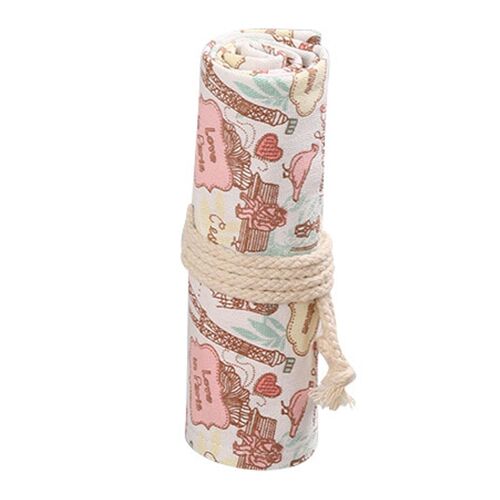 Porte-Crayon 36 Fentes Toile Grande Capacité Durable Portable Crayon Wrap Pour Garçons Filles