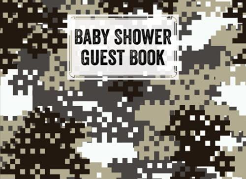 Baby Shower Guest Book: Camo Print Baby Shower Guest Book, A Mothers Historical Memory Book| Humorous Funny Mamie And Babies Guestbook| By Ignaz Fuchs