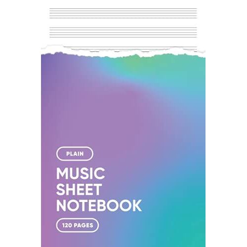 Music Sheet Notebook: Music Manuscript Paper - Notebook For Musicians / Staff Paper / Composition Books Gifts - Music Writing Notebook For Kids - 12 Blank Stave Per Page - 6 X 9 120 Pages