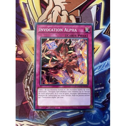 Yu Gi Oh Agov Fr100 Invocation Alpha