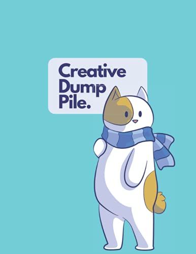 Cute Cat Lined Notebook Journal Creative Dump Pile: Beautiful Colorful Cover Notebook For Taking Notes And Journaling 8.5x11