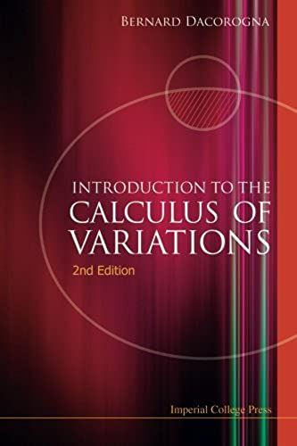 Intro To Calcul Varia (2nd Ed)