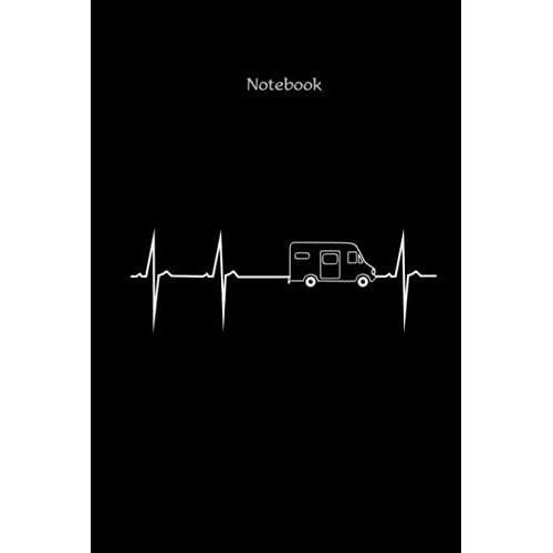 Notebook With Heart Rate Camping Design My Heart Beats For Motorhomes: Daybook, Diary, Notepad, Jotter, Pocketbook