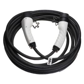 Vhbw Câble De Recharge Type 2 Vers Type 2 Compatible Avec Volkswagen Tiguan Ehybrid, Touareg Phev Voiture Électrique - 3 Phases, 16 A, 11 Kw, 10 M