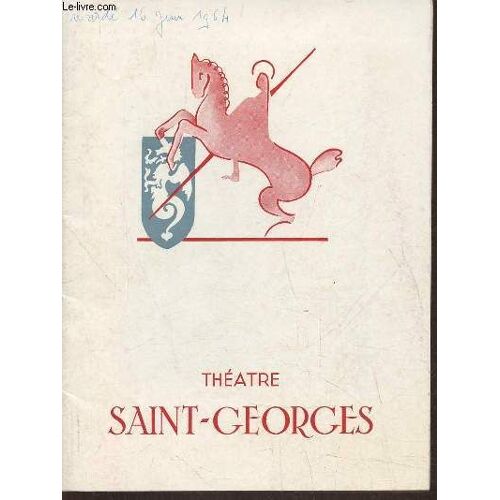 Programme Théâtre Saint-Georges 1964