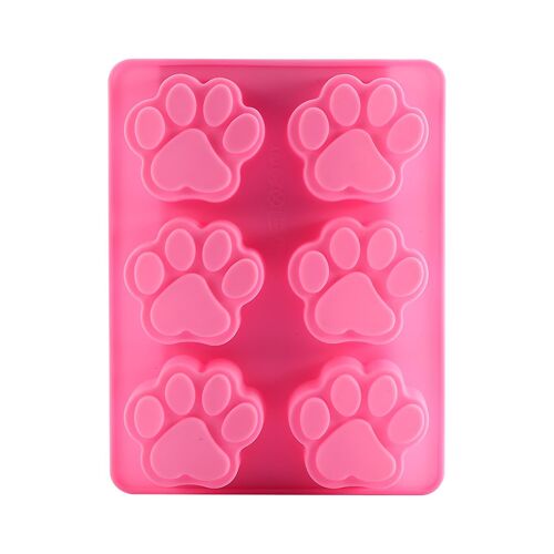 Petit Chien Chat Pied Empreinte Bricolage Silicone Patte Glaçon Chocolat Fondant Sucre Artisanat Gâteau Outil