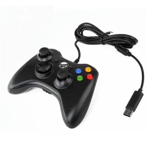 Manette De Jeu Filaire Pour Xbox 360 Universal Vibration Manette De Jeu Filaire Pour Android Pour Pc Noir
