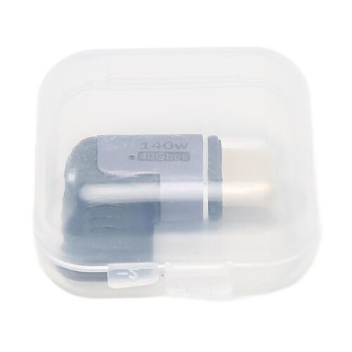 Adaptateur magnétique USB C 140W 40Gbps Angle droit 8K 60Hz Adaptateur de type C à 90 degrés pris en charge pour tablette et téléphone portable