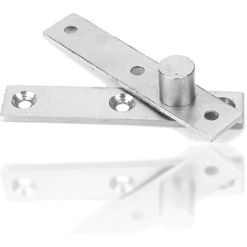 Charnière pivotante de porte, charnière de porte rotative à 360 degrés, charnières de crosse en acier inoxydable, charnière de porte rotative dissimulée de 95 mm de long, charnières pivotantes d'arbre