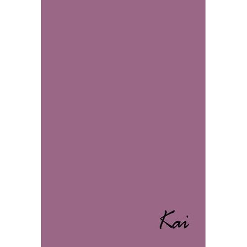 Kai Personalized Name Journals - Popular Pre-Printed Name On Journal Diary Cover, Blank Notebook Journal Book: 120 Lined Pages 6x9 Size, Cream Color ... Journal For Writing, And A Special Keepsake