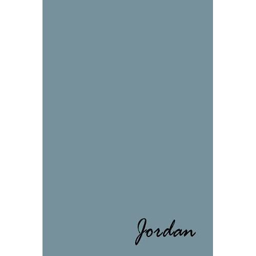 Jordan Personalized Name Journals - Popular Pre-Printed Name On Journal Diary Cover, Blank Notebook Journal Book: 120 Lined Pages 6x9 Size, Cream ... Journal For Writing, And A Special Keepsake