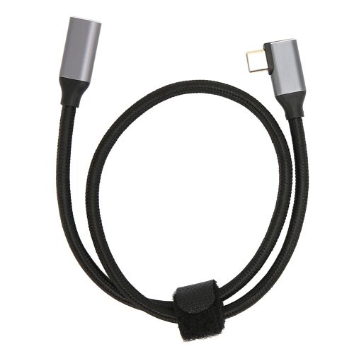 Câble USB C vers USB C 3.1 Gen 2 Angle droit 90 degrés Mâle à Femelle 100W 20V 5A Chargement 4K 60Hz Haute Vitesse ?? Câble 10 Gbit/s 0,5 m
