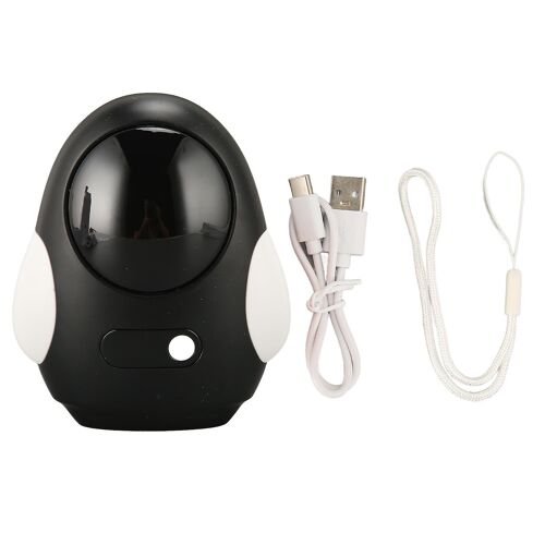 Chauffe-Mains Rechargeable 5000mah Cute Cartoon Penguin Shape 3 Niveaux Réglable Portable Chauffage De Poche Électrique Pour Les Sports De Plein Air Noir