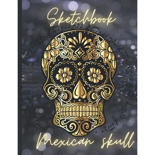 Skull Sketchbook: Journal Composition Notebook |Use As A Journal, Diary Or Sketchbook |Sketching, Drawing, Writing | Funny Skull | 8,5 X 11 | 120 Blank Unlined Pages