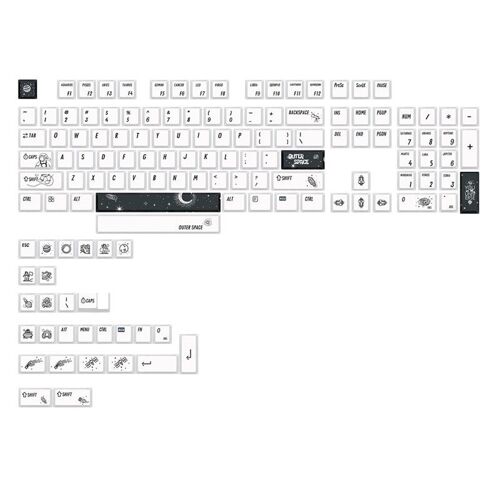 Capuchons de touches pour clavier mécanique, en PBT, 133 touches/ensemble, profil Cherry, par Sublimation, 83XC