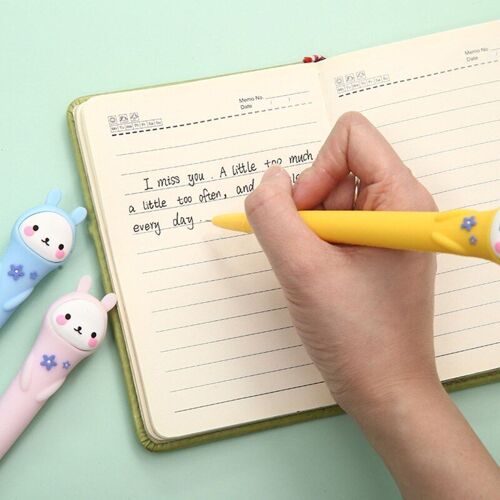 Stylo À Encre Gel Lapin Mignon 83xc, 6 Pièces/Ensemble, Nouveauté, Papeterie Scolaire, Cadeau De Récompense Pour Enfants
