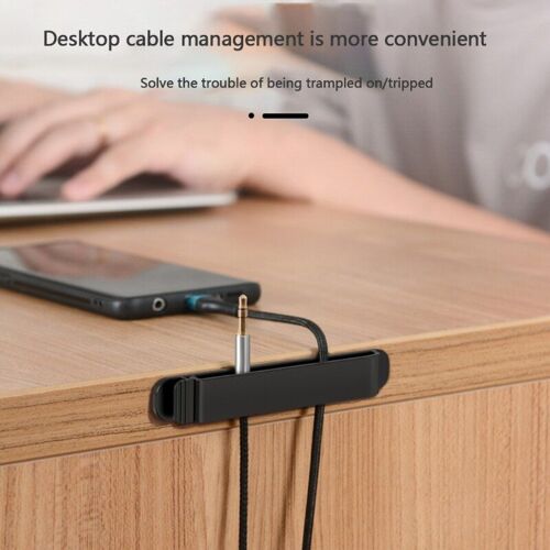 Organisateur de pinces de câbles auto-adhésifs 83XC, fixateur de câbles USB de bureau, gestion de câbles, ligne de charge, enrouleur de rangement de bureau