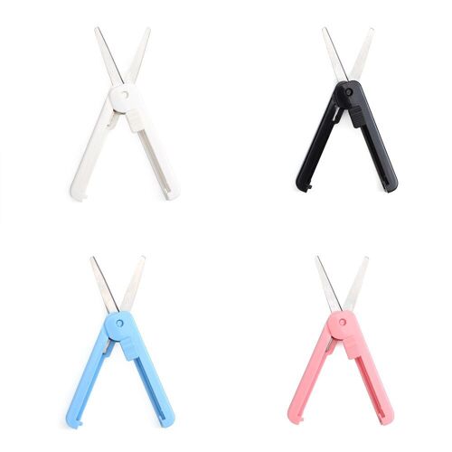 Ciseaux Portables, Artisanat, Découpe Du Papier, Ciseaux De Sécurité Pliants, Mini Ciseaux De Papeterie, Fournitures De Bureau Et D'école Découpées À La Main