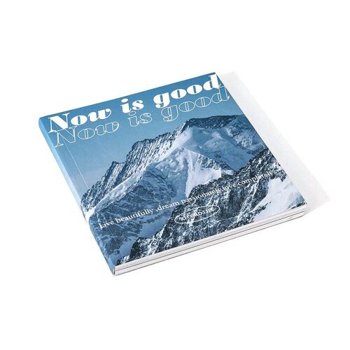 Livre Carré De Paysage Bleu 128 Pages, Carnet De Journal Style Ins, Carnet De Planification À Carreaux Vierge, Papeterie Fournitures Scolaires