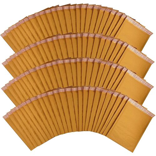 Enveloppes Rembourrées À Bulles En Papier Kraft, 50 Pièces, Pour Envoi De Cadeaux, Emballage De Courrier, Sac De Rangement De Courrier Auto-Scellant, Envoi De Courrier