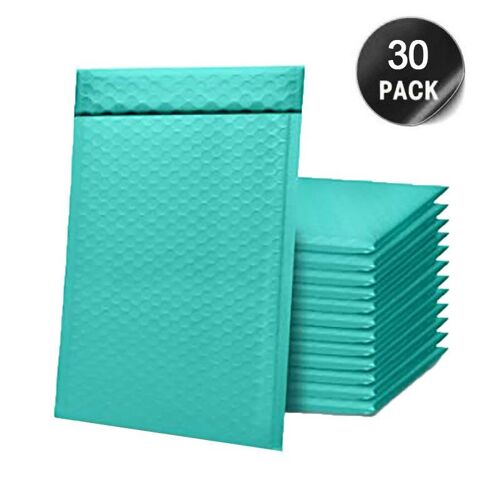 Enveloppes À Bulles Vertes 25/30/50 Pièces, Pour Envoi, Emballage Cadeau, Sac Auto-Scellant, Enveloppes De Courrier Rembourrées À Bulles, Types De Sacs