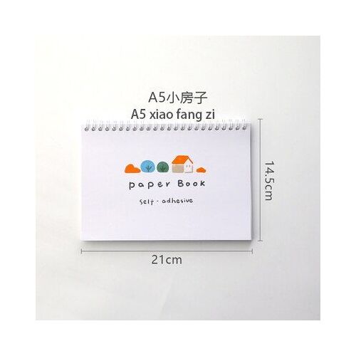 Cahier À Bobines A4 / A5 Ins, Papeterie De Décoration Pour Journal Intime, Joli Design Double Face, Kawaii, Fournitures Scolaires Et De Bureau