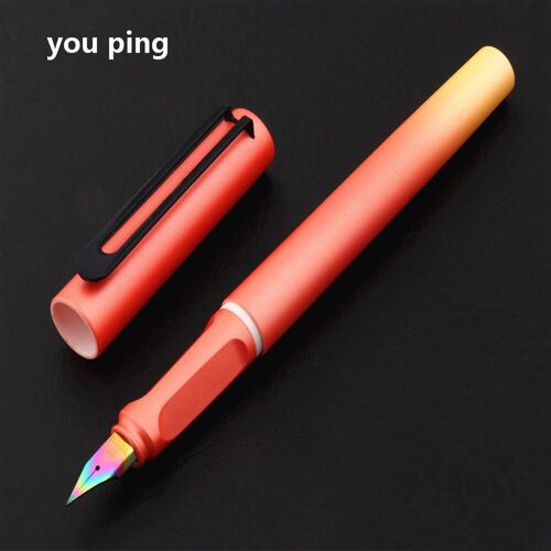 Stylo À Plume D'encre De Couleur Orange 6056 De Haute Qualité, Papeterie Scolaire Et De Bureau Pour Étudiants