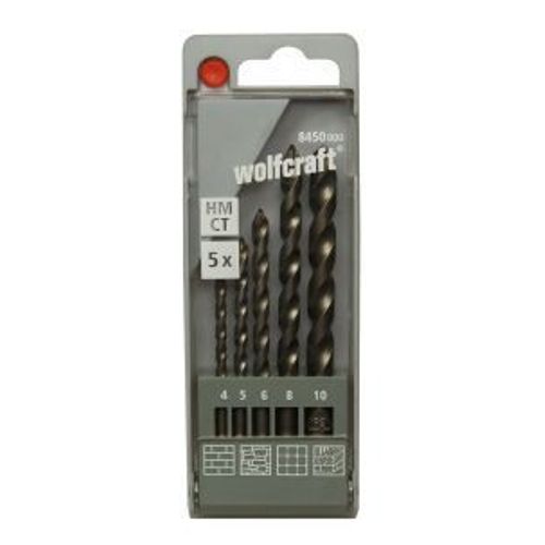 Wolfcraft Forets à béton HM 5 pcs