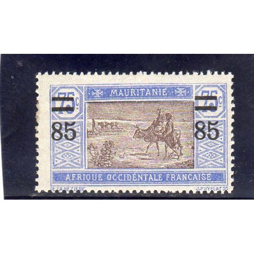 Timbre-Poste De Mauritanie (Caravane Dans Le Désert)