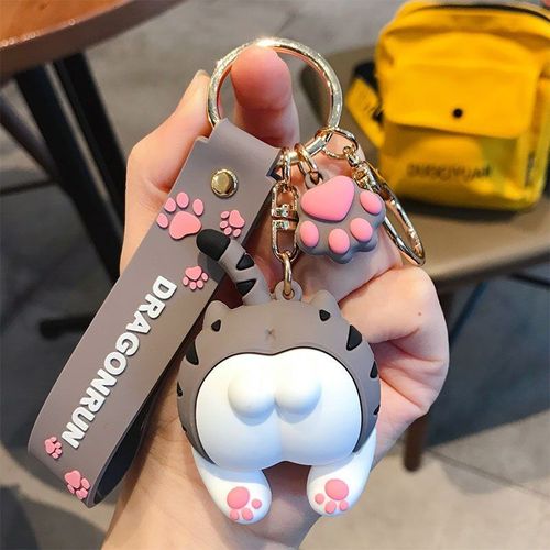 Porte-Clés À Dessin Animé Pour Femmes, Couple D'amoureux, Couple Mignon, Sac Cadeau, Ornement De Voiture, Lanière, Jouet Pour Enfant, Cadeau Ins Kawaii