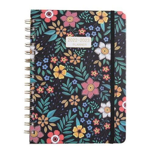 Carnet De Croquis À Fleurs, Planificateur Quotidien, Calendrier, Année, Bobine A5, Livre En Anglais, Agenda De Gestion Du Temps