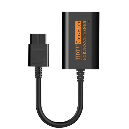 Convertisseur adaptateur compatible HDMI 1080P, câble HD pour Console Nintendo 64 SNES NGC Gamecube