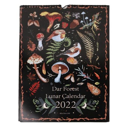 Calendrier Mural Forêt Sombre 2022 Calendrier D'illustration Calendrier D'étude Temps De Travail Planification Décoration Cadeau Calendrier Familial